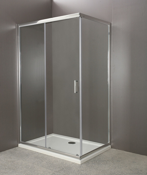 Душевой уголок BelBagno Uno 110x80x185 см, прямоугольный, хром (UNO-AH-1-110/80-C-Cr)