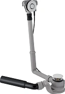 150.755.21.6 Слив-перелив для ванны Geberit с системой нажатия PushControl,d52,длина26 см, с дек.комплектом и соединительным коленом: Глянцевый хром