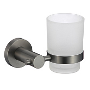 Стакан стеклянный с настенным держателем Savol S-005658Q