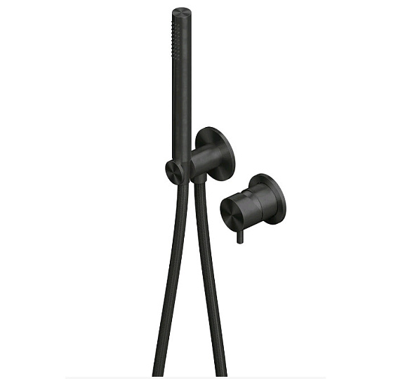 Смеситель для душа Quadro design Source, на 1 потребителя, золото черное (12 58.00 ON)