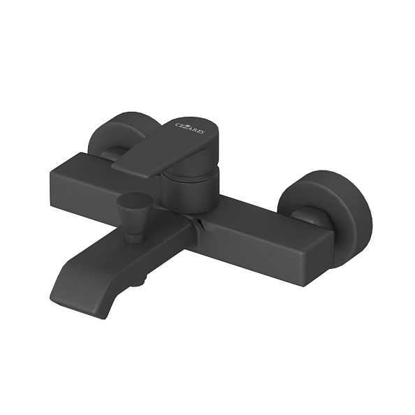 Смеситель для ванны и душа Cezares Nautic, черный матовый (NAUTIC-VM-NOP)