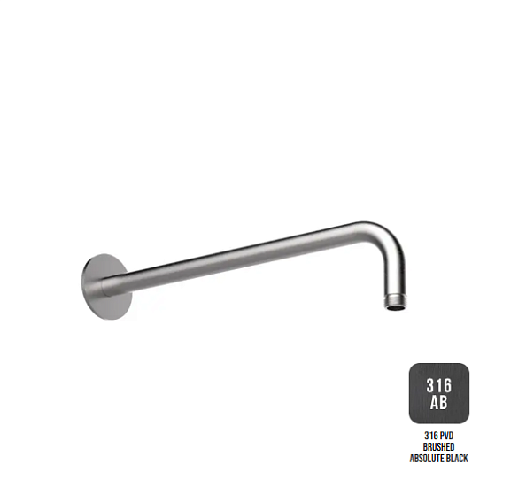 Держатель верхнего душа Almar 316 Stalnless Steel, Absolute Black Brushed PVD (E021093.AB316)