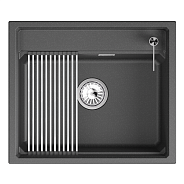 Кухонная мойка GRANULA кварц (6003i, ШВАРЦ)