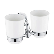 Стакан двойной для ванной комнаты Rose RG1222, хром
