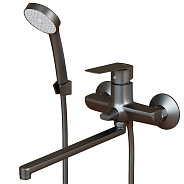 Смеситель для ванны и раковины 35k MIXLINE МЛ15-02 (ML15-02GR) ГРАФИТ (556669)
