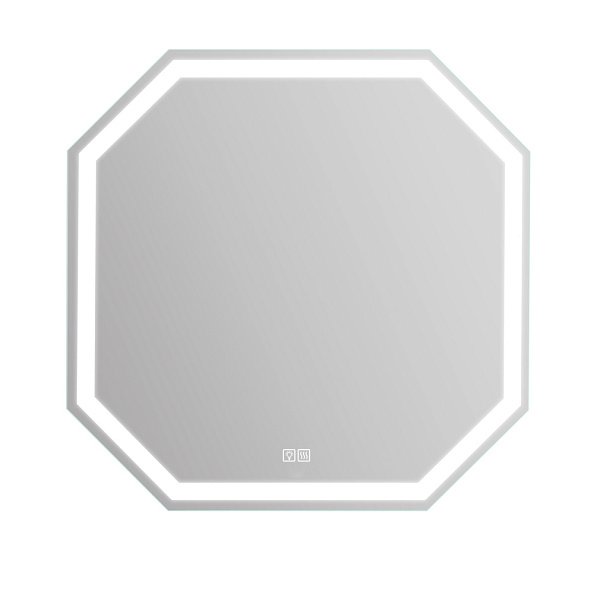 Зеркало со встроенным светильником и подогревом BelBagno 800 х 30 х 800 (SPC-OTT-800-800-LED-TCH-WARM)