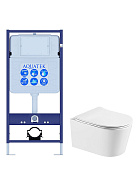 SET AQUATEK ОБЕРОН WT (рама AQUATEK Standard INS-0000012(без клавиши и крепежа)+унитаз ОБЕРОН AQ1363WT-00 с тонким сиденьем soft-close