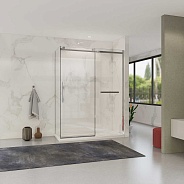 Душевой уголок Vincea Como Soft (VSR-1CS8014CL) 1400х800 мм, хром, стекло прозрачное