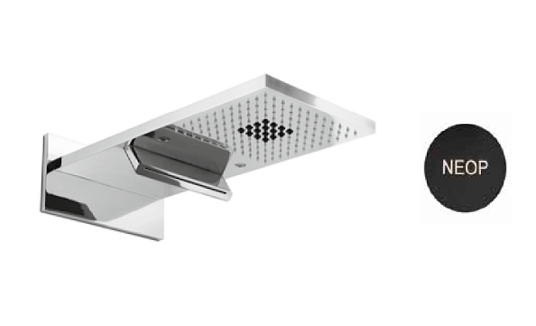 Верхний душ Carimali Yes-el’it 510х220, с хромотерапией, черный матовый (26870EST/S-NEOP)