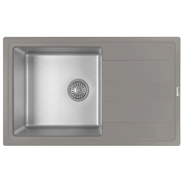 Кухонная мойка Florentina КОМБИ 21.395.D0780.307, серый шёлк