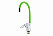 Смеситель для кухни FAUZT FZs-833-G129 гибкий излив тип См-МОЦБА Зеленый