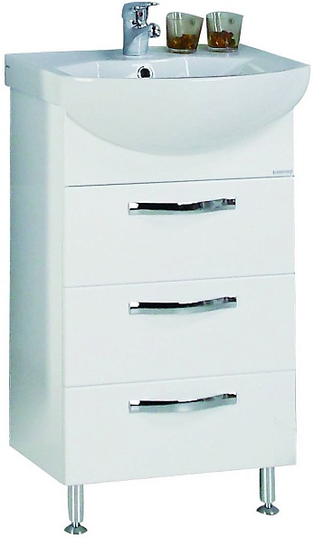 1A1402K0AA010 Набор Aquaton: 1A140201AA010 Тумба-умывальник Ария 50 Н/ 1WH207781 Раковина Смайл-50