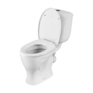 1P4017S0000BF Унитаз-компакт Воротынский белый, сидение полипропилен (арт. 188017S0020B0), кос вып