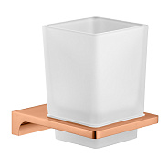 Стакан для ванной комнаты Rav Slezak NIL NLA0201ZRK, розовое золото брашированное