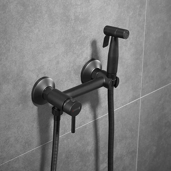 Гигиенический душ со смесителем Shevanik S107H, черный