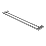 Полотенцедержатель двойной Cezares Slider, сатин (SLIDER-THD-80-IN)