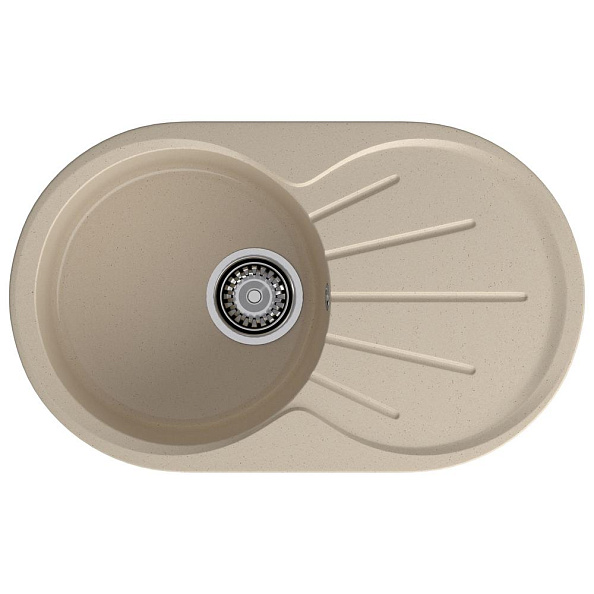 Кухонная мойка GranFest RONDO 750L, кашемир