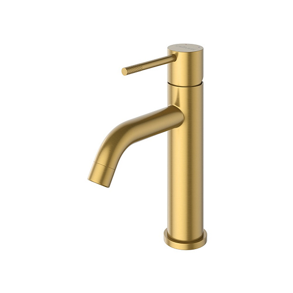 Смеситель для раковины с донным клапаном Cezares Relax, брашированное золото (RELAX-LS1-BORO)