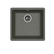 Мойка кухонная иск. камень Флорентина "Вега 400" 440х420х217 черный FG подстольная (22.315.C0400.102