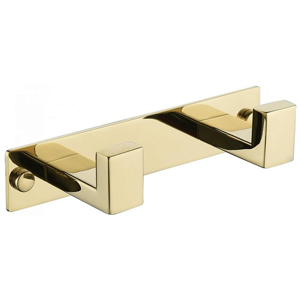 Планка с 2 крючками Grocenberg AC0012GO, золото