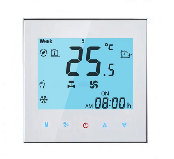 Комнатный термостат Techno КТ-200 (сенсорное управление), белый