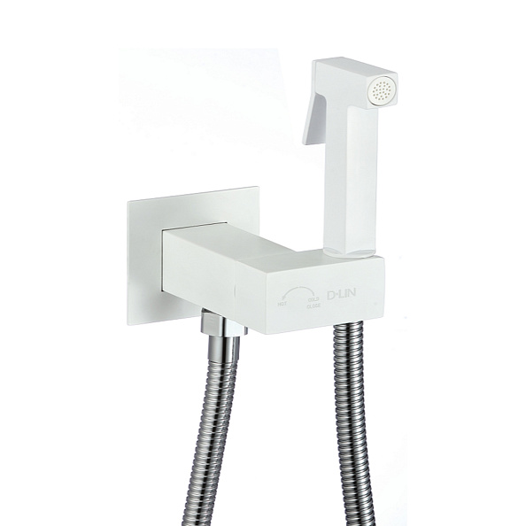 Гигиенический душ со смесителем D-Lin D184201-C, белый