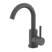 Смеситель Splenka S201.13.07 для кухни С-образный поворотный излив, серый