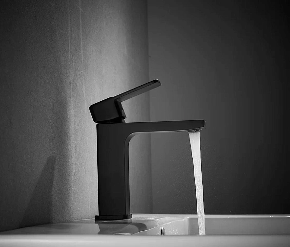 Смеситель для раковины Shevanik S9701H, черный