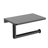 Держатель для туалетной бумаги Raglo R320.03.09 с полкой,графит