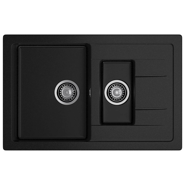 Кухонная мойка GranFest QUADRO 775KL, черный