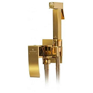 Гигиенический душ со смесителем встраиваемый Grocenberg GB007GO, золото