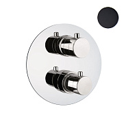 Смеситель для душа встраиваемый с термостатом Webert Sax Evolution SE970902560, черный