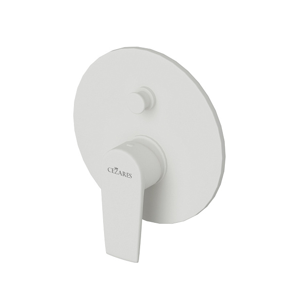 Встраиваемый смеситель для душа Cezares Nautic, белый матовый (NAUTIC-VDIM-BIO)