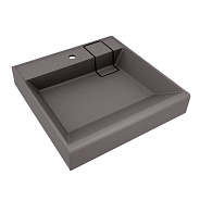 Раковина над стиральной машиной Florentina Лагуна 60 см 10.300.00600.307, серый шёлк