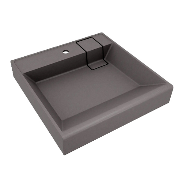 Раковина над стиральной машиной Florentina Лагуна 60 см 10.300.00600.307, серый шёлк