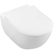 Унитаз подвесной Villeroy & Boch Subway 2.0 DirectFlush (5614R201) безободковый с микролифтом (с сиденьем)