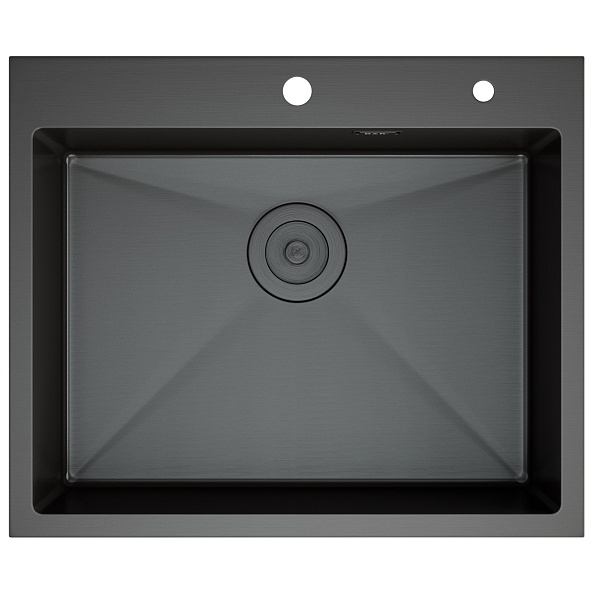 Кухонная мойка D&K нержавеющая сталь графит (DKS604506)