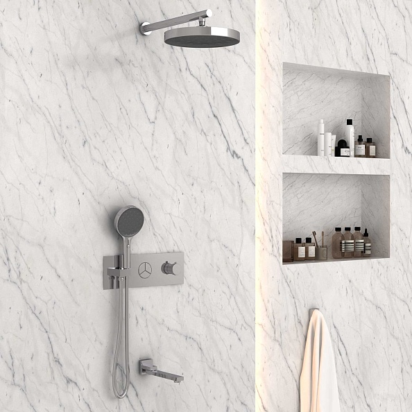 Душевой комплект Vincea VSFW-432TI2CH встраиваемый, хром