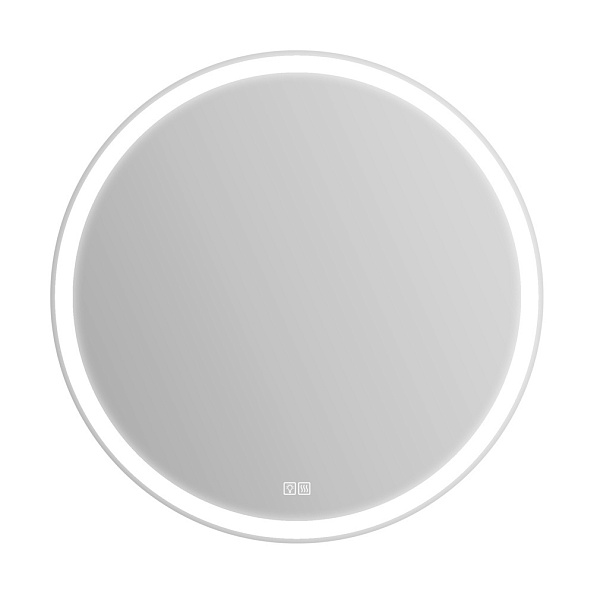 Зеркало с встроенным светильником, сенсорным выключателем и подогревом BelBagno 800 х 30 х 800 (SPC-RNG-800-LED-TCH-WARM)