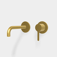 Смеситель для раковины Fima Carlo Frattini Snap, золото брашированное (F3121WX9OS)