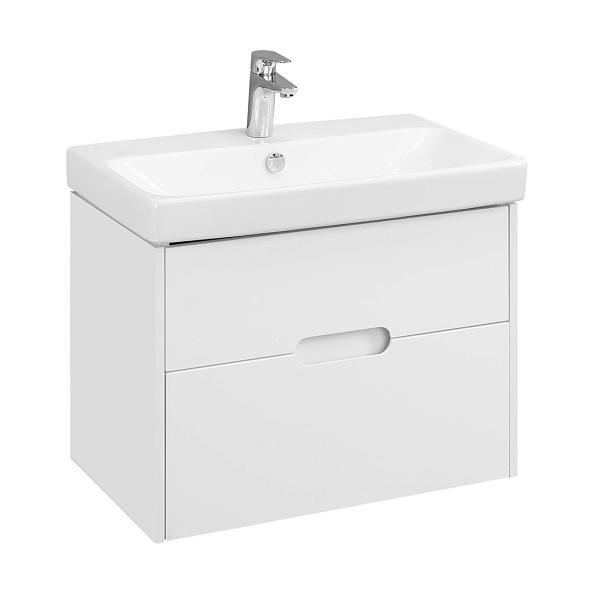 1A2543K0OL010 Набор AQUATON: 1A254301OL010 Тумба-умывальник Оливия 70 Белый матовый/ 1WH501628 Раковина Адриана 70