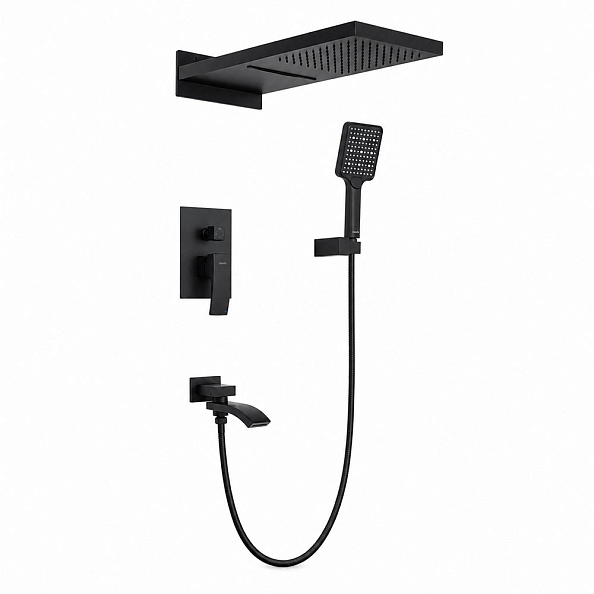 Душевая система встраиваемая GAPPO G7107-76, черный