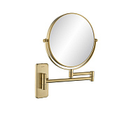 AQ4911BG зеркало косметическое настенное 5х, шлиф. золото