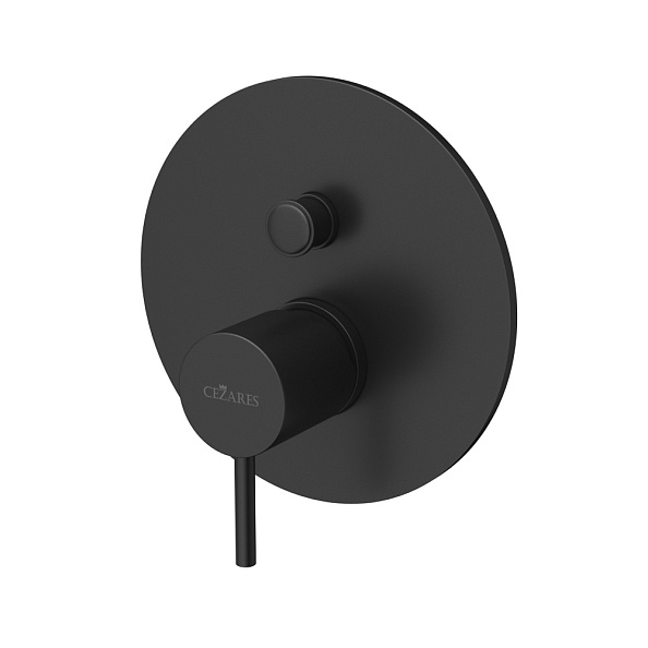 Встраиваемый смеситель Cezares Leaf, черный матовый (LEAF-VDIM-L-NOP)