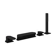 Смеситель врезной каскадный для ванн CR 025.20BL ЧЕРНЫЙ