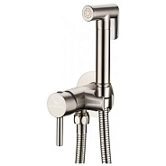 Гигиенический душ со смесителем встраиваемый Grocenberg GB001NK, никель