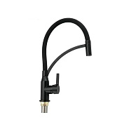 Смеситель для кухни с гибким изливом Shevanik S643H-3, черный