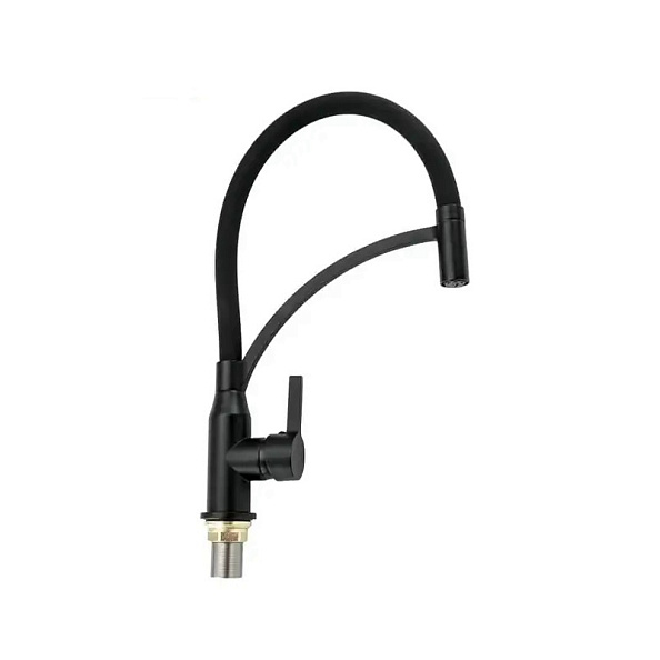Смеситель для кухни с гибким изливом Shevanik S643H-3, черный