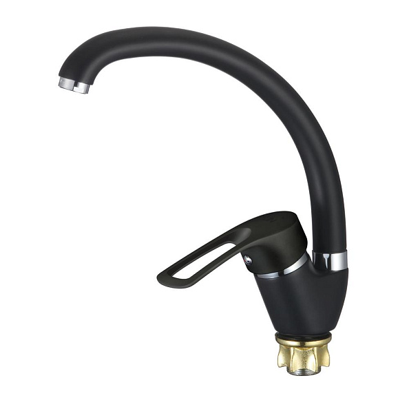 Смеситель для кухни D-Lin D150422-A,  черный