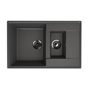 Кухонная мойка Ulgran Quartz Prima 780 1,5K-09, мокрый асфальт